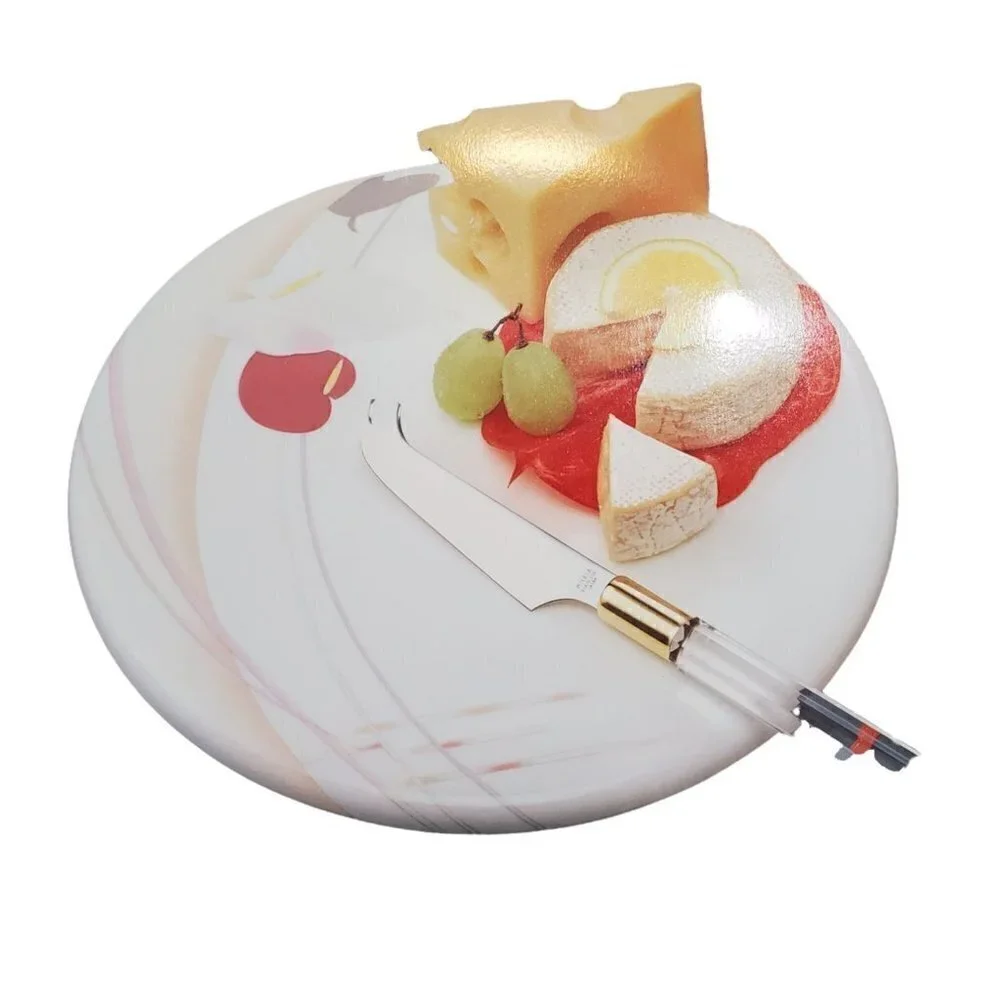 Mikasa Cheese China Platter with Knife